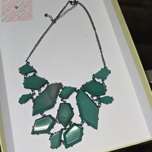 Elegant Green Statement Necklace